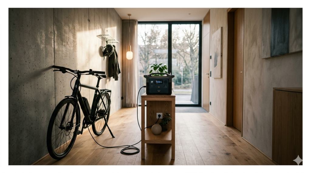 charge ebike with portable power station